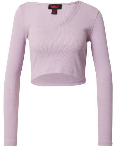MissPap Langarmshirt (1-tlg) Plain/ohne Details - Pink