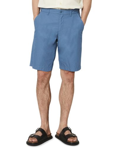 Marc O' Polo Shorts aus Bio-Baumwoll-Popeline - Blau