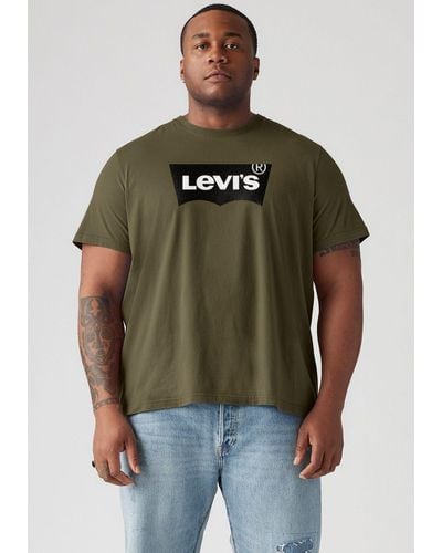 Levi's Levi's® Plus -Shirt LE B&T BIG GRAPHIC TEE mit Logofrontprint - Grün