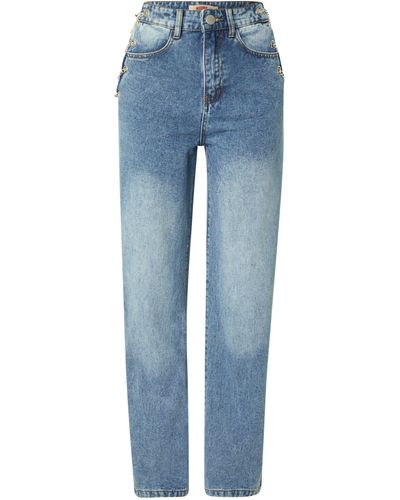 MissPap Weite Jeans Chain Side (1-tlg) Weiteres Detail - Blau