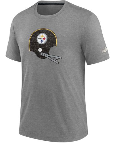 Nike Print-Shirt Historic TriBlend Pittsburgh Steelers - Grau