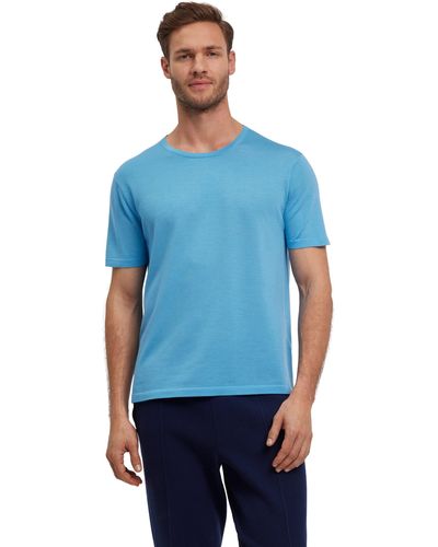FALKE T-Shirt aus Merinowolle - Blau