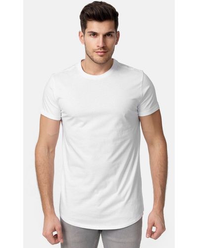Tazzio T-Shirt E105 Basic Rundhalsshirt - Weiß