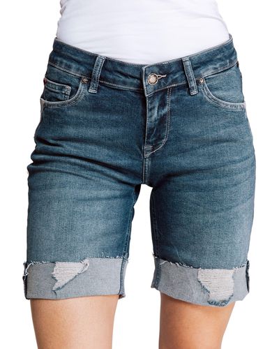 Zhrill Shorts Jeans Short NOVA Blue (0-tlg) angenehmer Tragekomfort - Blau