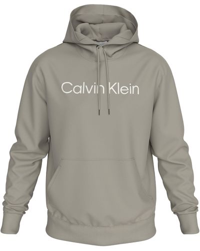 Calvin Klein Kapuzensweatshirt HERO LOGO COMFORT HOODIE mit Logoschriftzug - Grau