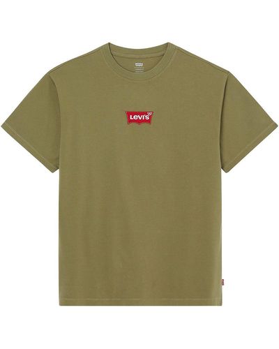 Levi's Levi's® T-Shirt SEVINTAGE mit Logo-Aufnäher auf der Brust - Grün