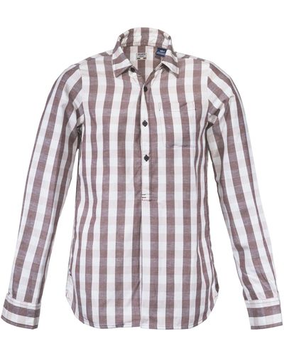 Dolomite Langarmhemd W Shirt Long Sleeve Seren Check - Lila