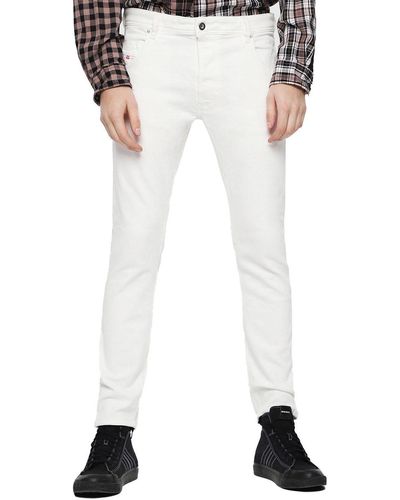 DIESEL Tapered-fit-Jeans Knöchellange JoggJeans - Weiß