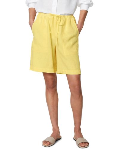 Marc O' Polo Shorts aus reinem Leinen - Gelb