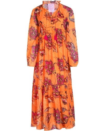 LIEBLINGSSTÜCK Midikleid Kleid EleenL - Orange