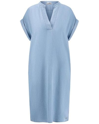 Fynch-Hatton Sommerkleid DRESS SHORT SLEEVE - Blau