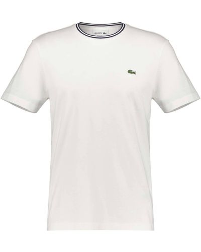 Lacoste T-Shirt (1-tlg) - Weiß