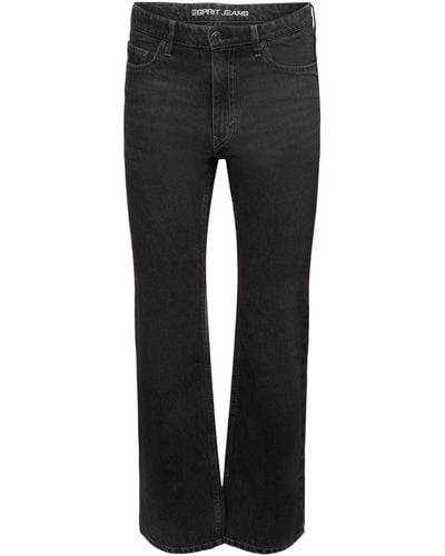 Esprit Bootcut Jeans mit mittelhohem Bund - Schwarz