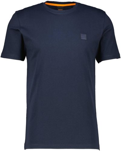 BOSS T-Shirt TALES Relaxed Fit (1-tlg) - Blau