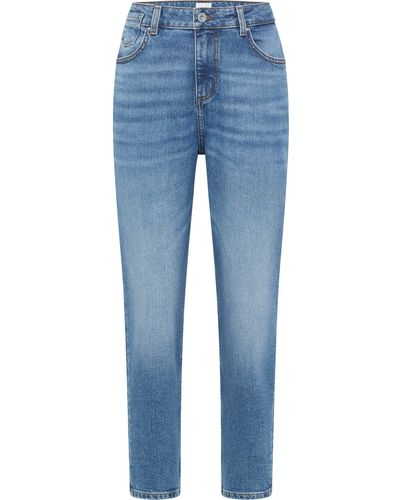 Mustang Mom-Jeans Style Charlotte Tapered - Blau