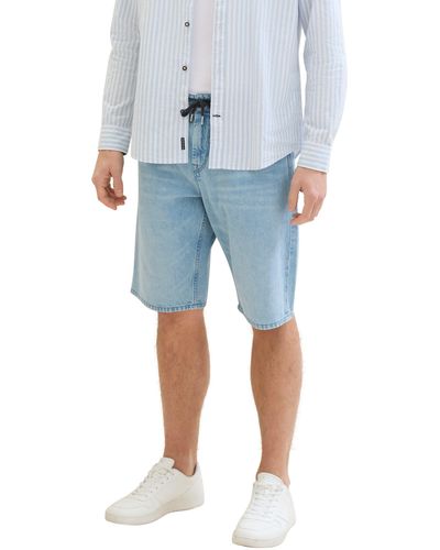 Tom Tailor 5-Pocket-Jeans MORRIS mit Markenlabel - Blau
