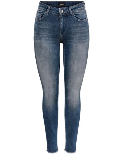 ONLY Skinny-fit-Jeans Blush Rea422 (1-tlg) - Blau