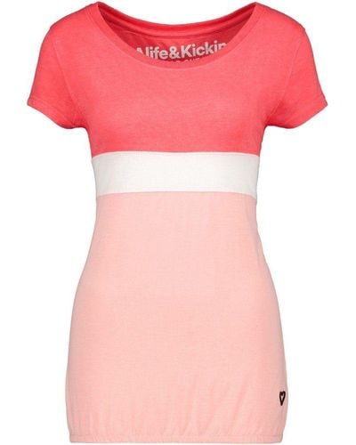 Alife & Kickin T-Shirt RamiliaAK A - Pink