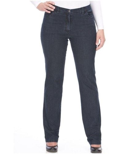 KjBRAND 5-Pocket-Jeans dunkel-grau (1-tlg) - Blau