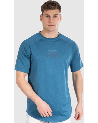 Smilodox T-Shirt Pereira Nachhaltig - Blau