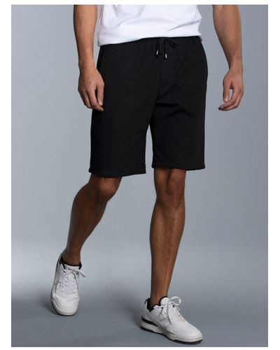 Trigema Bermudas Shorts in strukturierter Sweat-Qualität (1-tlg) - Schwarz