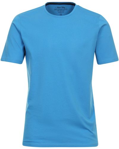 Redmond T-Shirt uni - Blau