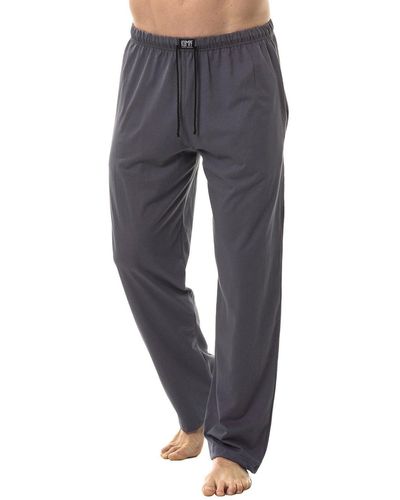 KUMPF Loungehose Pyjamahose Bio Cotton (Stück, 1-tlg) hohe Markenqualität - Grau