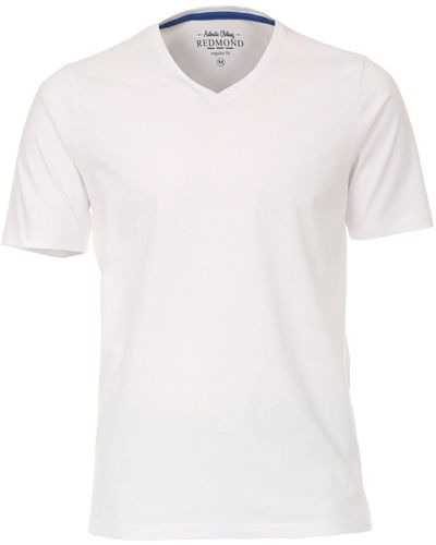 Redmond T-Shirt uni - Weiß