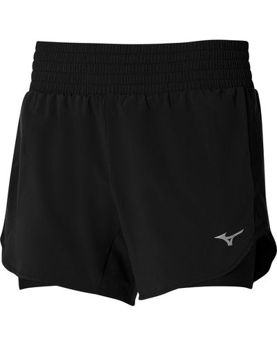 Mizuno CORE 4,5 2in1 Laufshorts Lady J2GBA202-09 Top Preis/Leistungsverhältnis - Schwarz