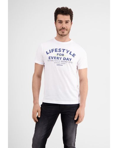 Lerros T-Shirt *Lifestyle for every day* - Weiß