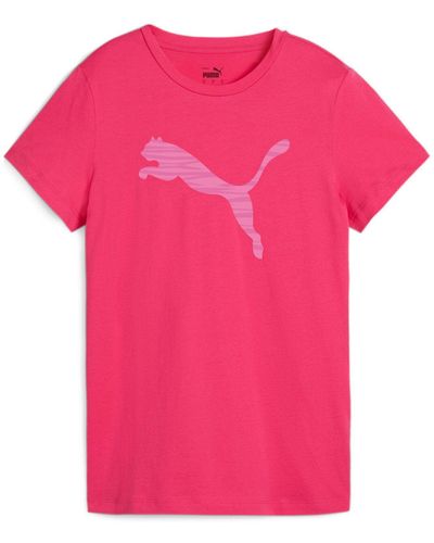 PUMA T-Shirt ESS+ LOGO LAB TEE (1-tlg) - Pink