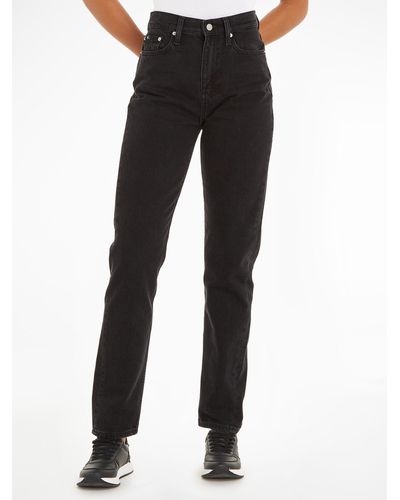 Calvin Klein Calvin Klein -Jeans AUTHENTIC SLIM STRAIGHT im 5-Pocket-Style - Schwarz