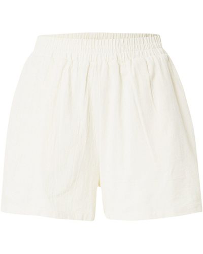 MissPap Shorts (1-tlg) Drapiert/gerafft - Weiß