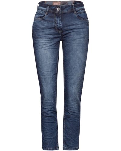 Cecil 5-Pocket-Jeans - Blau