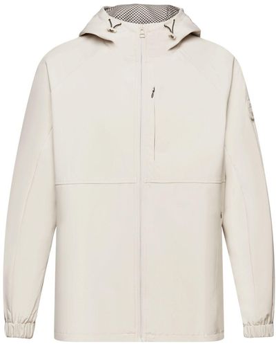 Esprit Softshelljacke Softshell-Jacke mit Kapuze - Weiß