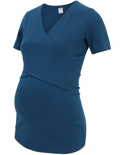 Bebefield T-Shirt Felice (1-tlg) Wickel-Design - Blau