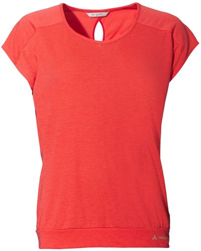 Vaude T- Outdoor Shirt SKOMER (1-tlg) - Rot