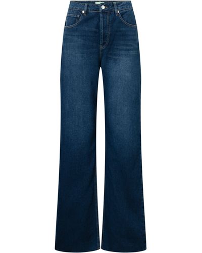 Articles of Society Loose-fit-Jeans The Jane Wide Leg Stretchiger Komfort - Blau