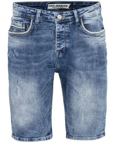 Redbridge Jeansshorts Red Bridge Jeans Short Kurze Hose Denim kontrastreiche Farbgebung - Blau