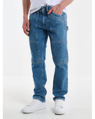 Big Star Tapered-fit-Jeans RIKUS (1-tlg) - Blau