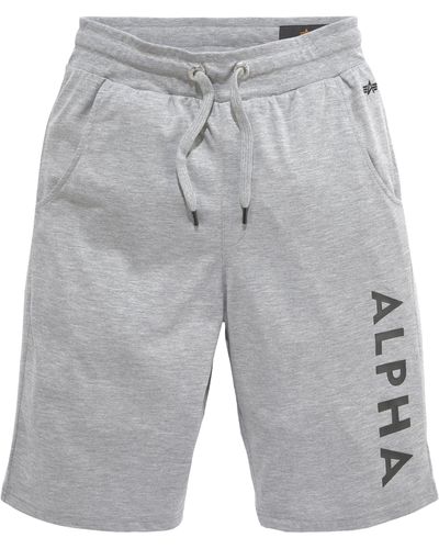 Alpha Industries Sweatshorts - Grau