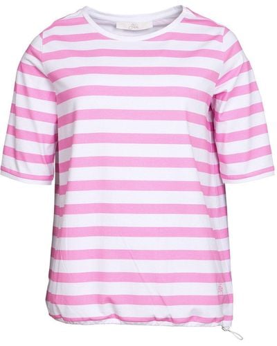 SER T-Shirt, Ringel W4240125 auch in groß Größen - Pink