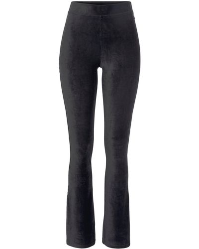 Lascana Jazzpants aus weichem Material in Cord-Optik, Loungewear - Blau