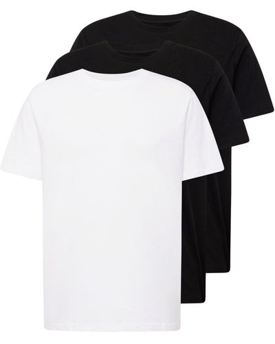 Knowledge Cotton T-Shirt (3-tlg) - Schwarz