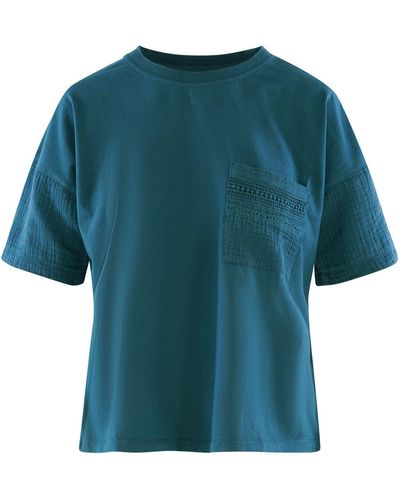 Pj Salvage T-Shirt Cozy Casual - Blau