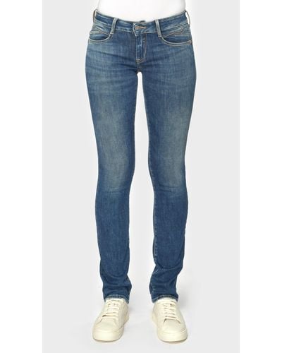 Le Temps Des Cerises Straight-Jeans in modernem Design - Blau