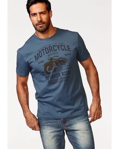 Arizona T-Shirt mit modischem Print - Blau