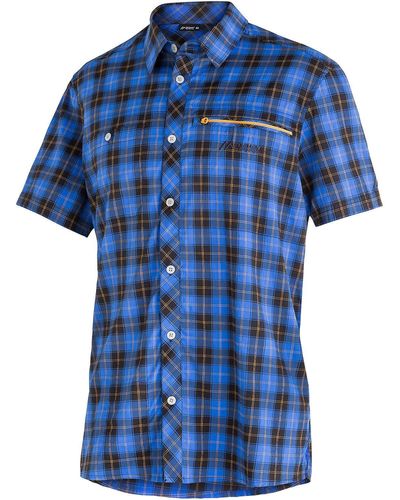 Maier Sports Outdoorhemd Hemd Kasen - Blau