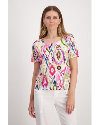 Monari Kurzarmhemd T-Shirt - Mehrfarbig