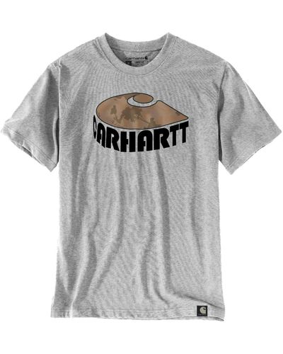 Carhartt T-Shirt Camo C Graphic - Grau